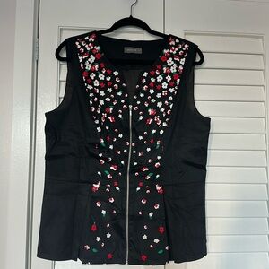 Cute zip up peplum top